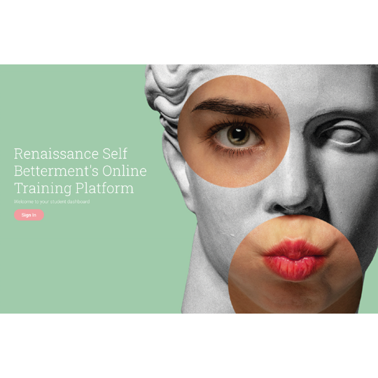 Renaissance Self Betterment's online school student dashboard image